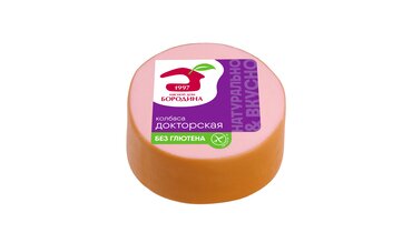 Изображение товара Колбаса вареная Мясной дом Бородина Докторская без глютена 400 г