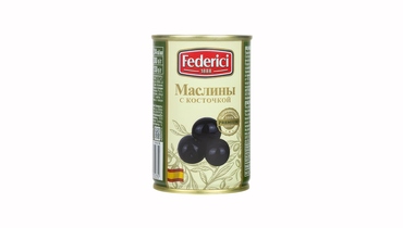 Изображение товара Маслины Federici с косточкой 300 г