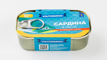 Изображение товара Сардина в масле с перцем чили, 120 г