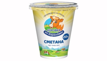 Изображение товара Сметана Коровка из Кореновки 20% 300 г