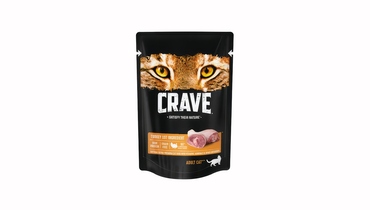 Изображение товара Корм для взрослых кошек Crave Индейка консервированный 70 г