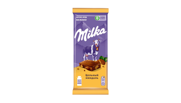 Изображение товара Шоколад молочный Milka с цельным миндалем 80 г