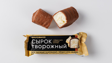 Изображение товара Сырок творожный с твердым сыром в молочном шок. 23%