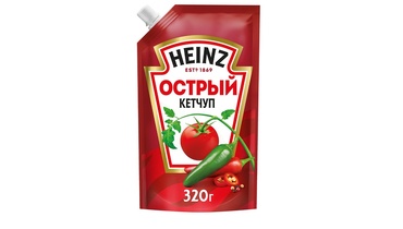 Изображение товара Кетчуп Heinz Острый дой-пак 320 г