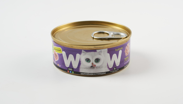 Изображение товара Корм для кошек ВкусВилл Цыпленок с тунцом натуральный влажный для котов