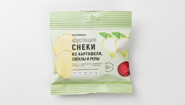 Изображение товара Снеки хрустящие из картофеля свеклы и репы