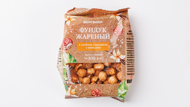 Изображение товара Фундук жареный в соленой карамели с ванилью