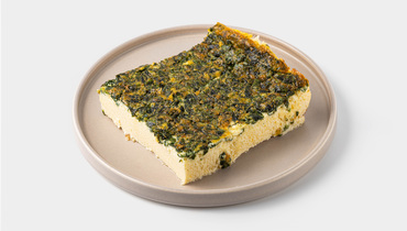 Изображение товара Готовый омлет со шпинатом и сыром ВкусВилл 200 г свежий питательный завтрак