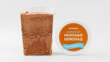 Изображение товара Мороженое Молочный шоколад 700 г ВкусВилл Россия