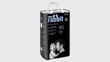 Изображение товара Подгузники-трусики для взрослых Fancy Rabbit XL 12-22 кг 44 шт