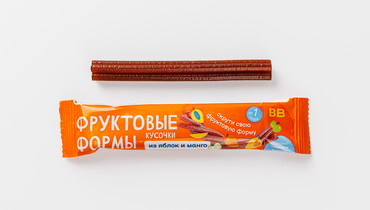 Изображение товара Кусочки "Фруктовые формы" из яблок и манго