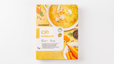Изображение товара Суп куриный замороженный ВкусВилл, 1 кг