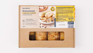 Изображение товара Блинчики с курицей и грибами, зам.