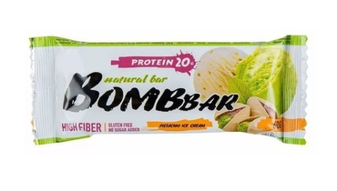Изображение товара Батончик протеиновый Bombbar Фисташковый пломбир 60 г