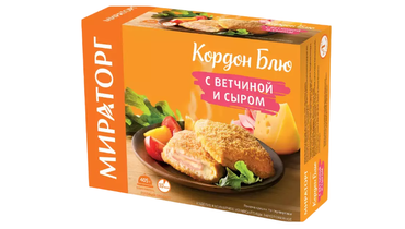 Изображение товара Кордон блю Мираторг с ветчиной и сыром 405 г
