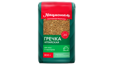 Изображение товара Крупа гречневая Националь Алтайская 800 г