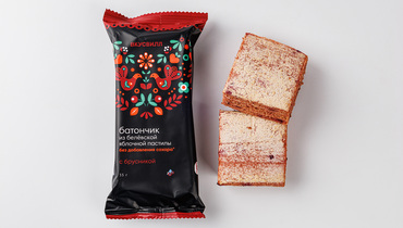 Изображение товара Батончик из белевской яблочной пастилы с брусникой 35 г натуральное лакомство без сахара