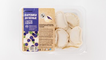 Изображение товара Вареники двулепные с Рикоттой и черникой