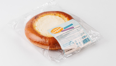 Изображение товара Ватрушка с творогом 120 г - классическое сладкое угощение из детства