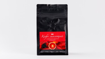 Изображение товара Натуральный жареный молотый кофе с ароматом красного апельсина
