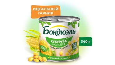 Изображение товара Кукуруза Бондюэль молодая 340 г