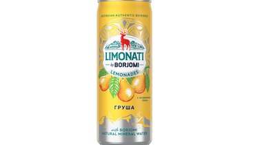 Изображение товара Грузинский лимонад LIMONATI BY BORJOMI Груша 330 мл натуральный газированный напиток