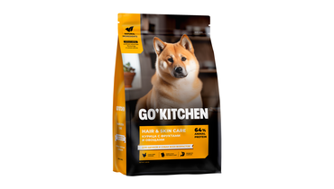 Изображение товара Корм для щенков и собак GO'KITCHEN с курицей, фруктами и овощами, 1,59 кг