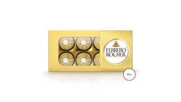 Изображение товара Конфеты Ferrero Rocher из молочного шоколада с начинкой из крема и лесного ореха 75 г