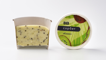 Изображение товара Сорбет ВкусВилл Киви натуральный фруктовый десерт 80 г