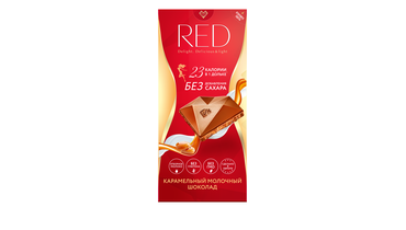 Изображение товара Шоколад молочный Red Карамельный без сахара 85 г