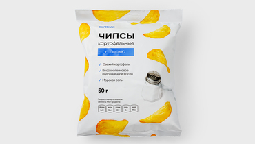 Изображение товара Чипсы картофельные с солью, 50 г