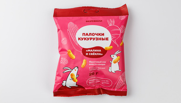 Изображение товара Палочки кукурузные "Малина и свекла"