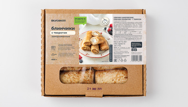 Изображение товара Блинчики с творогом, зам.