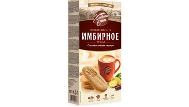 Изображение товара Печенье сдобное Хлебный спас Имбирное с корицей 240 г