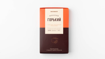 Изображение товара Шоколад горький с красным сицилийским апельсином