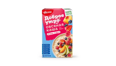 Изображение товара Каша овсяная Увелка Ассорти 5 шт х40 г