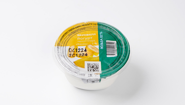 Изображение товара Йогурт термостатный Банан 160 г ВкусВилл натуральный продукт