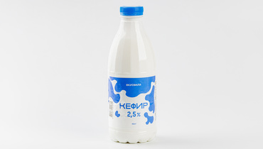 Изображение товара Кефир 2,5% в бутылке, 900 г