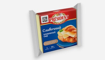 Изображение товара Сыр плавленый President Сливочный 40% 150 г