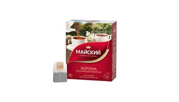 Изображение товара Чай черный Майский Корона Российской Империи пакетированный 100х2 г