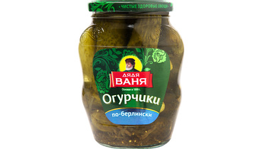 Изображение товара Огурцы Дядя Ваня Огурчики по-берлински с/б 680 г