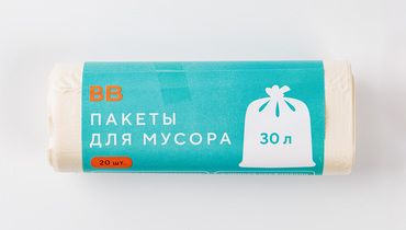 Изображение товара Пакет для мусора 30 литров, 20 шт