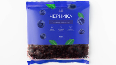 Изображение товара Свежезамороженная черника ВкусВилл 300 г натуральный продукт