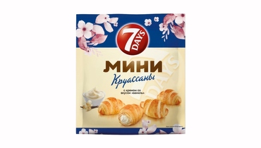 Изображение товара Мини круассаны 7DAYS c кремом ваниль 265 г