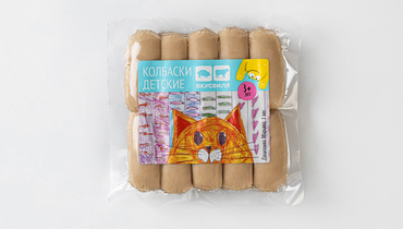 Изображение товара Детские колбаски ВкусВилл из говядины и свинины 250 г