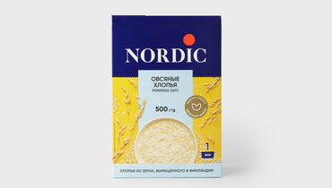 Изображение товара Хлопья Nordic овсяные из цельного зерна 500 г