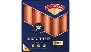 Изображение товара Сосиски Клинский Молочные 470 г - высококачественный продукт