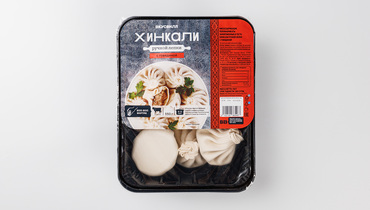 Изображение товара Хинкали ручной лепки с говядиной ВкусВилл 550 г готовое блюдо