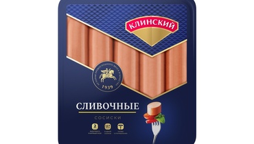 Изображение товара Сосиски Клинский Сливочные 470 г - Вкус и качество от бренда Клинский