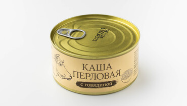 Изображение товара Каша перловая с говядиной ВкусВилл 325 г готовое блюдо